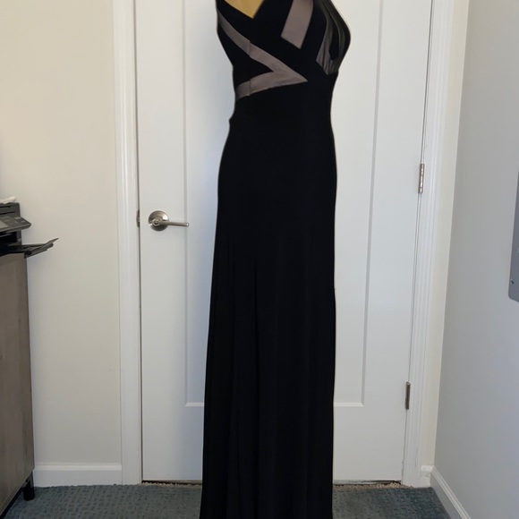 Vintage Morgan &co Black open back gown SZ 5/6 - Picture 3 of 7